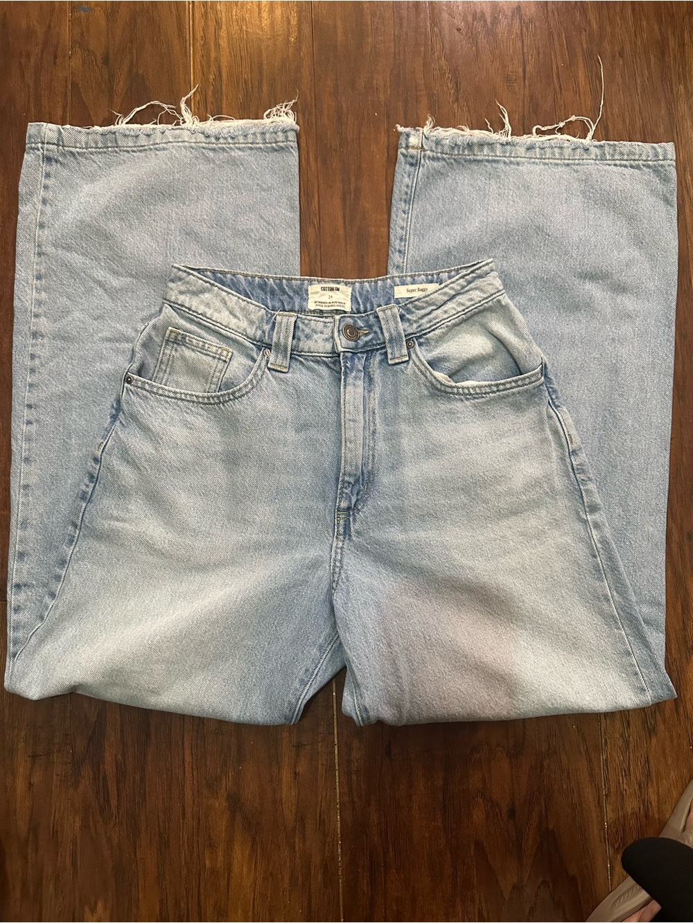 Cotton On Light Wash Straight Leg Jeans